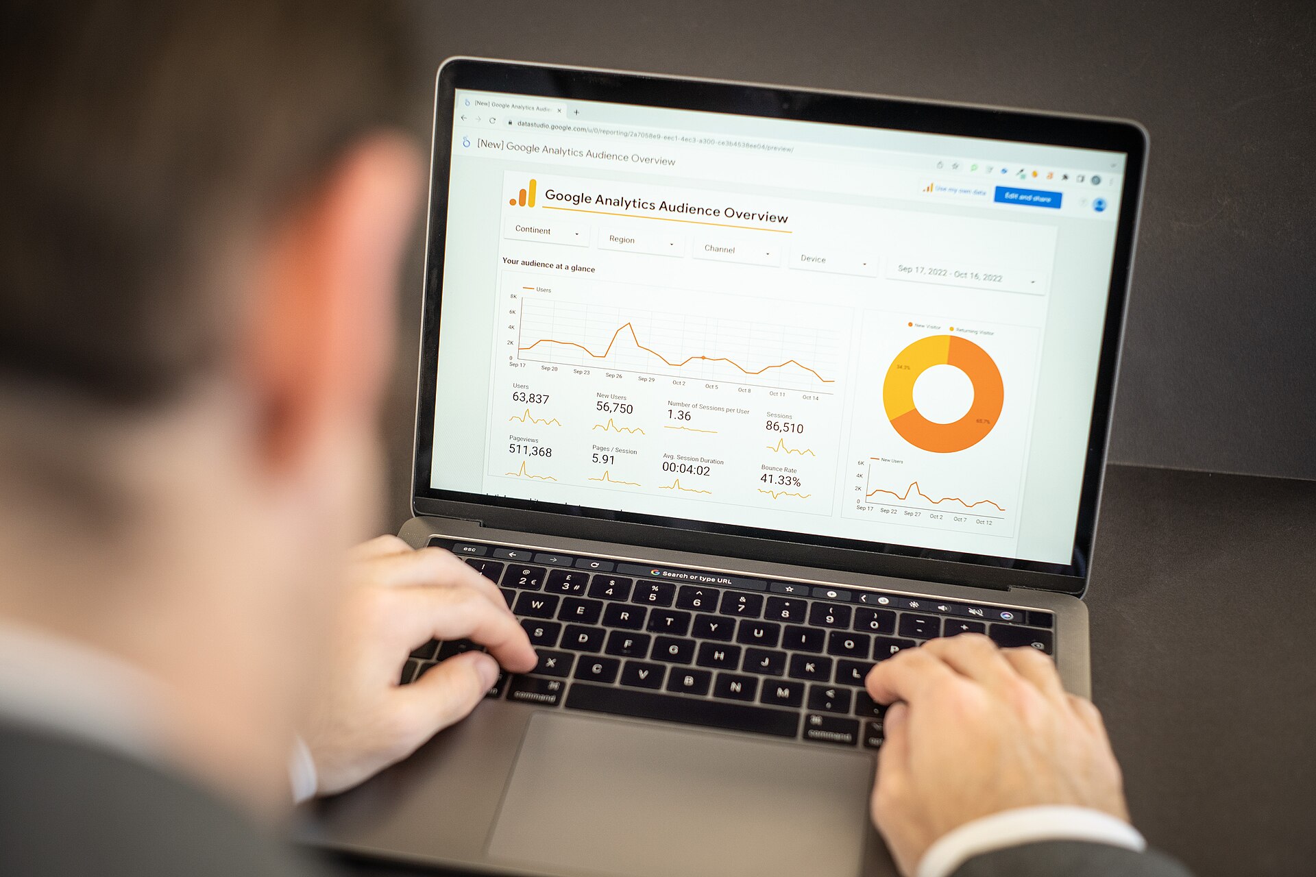 Image showing analytics of a search engine marketing campaign